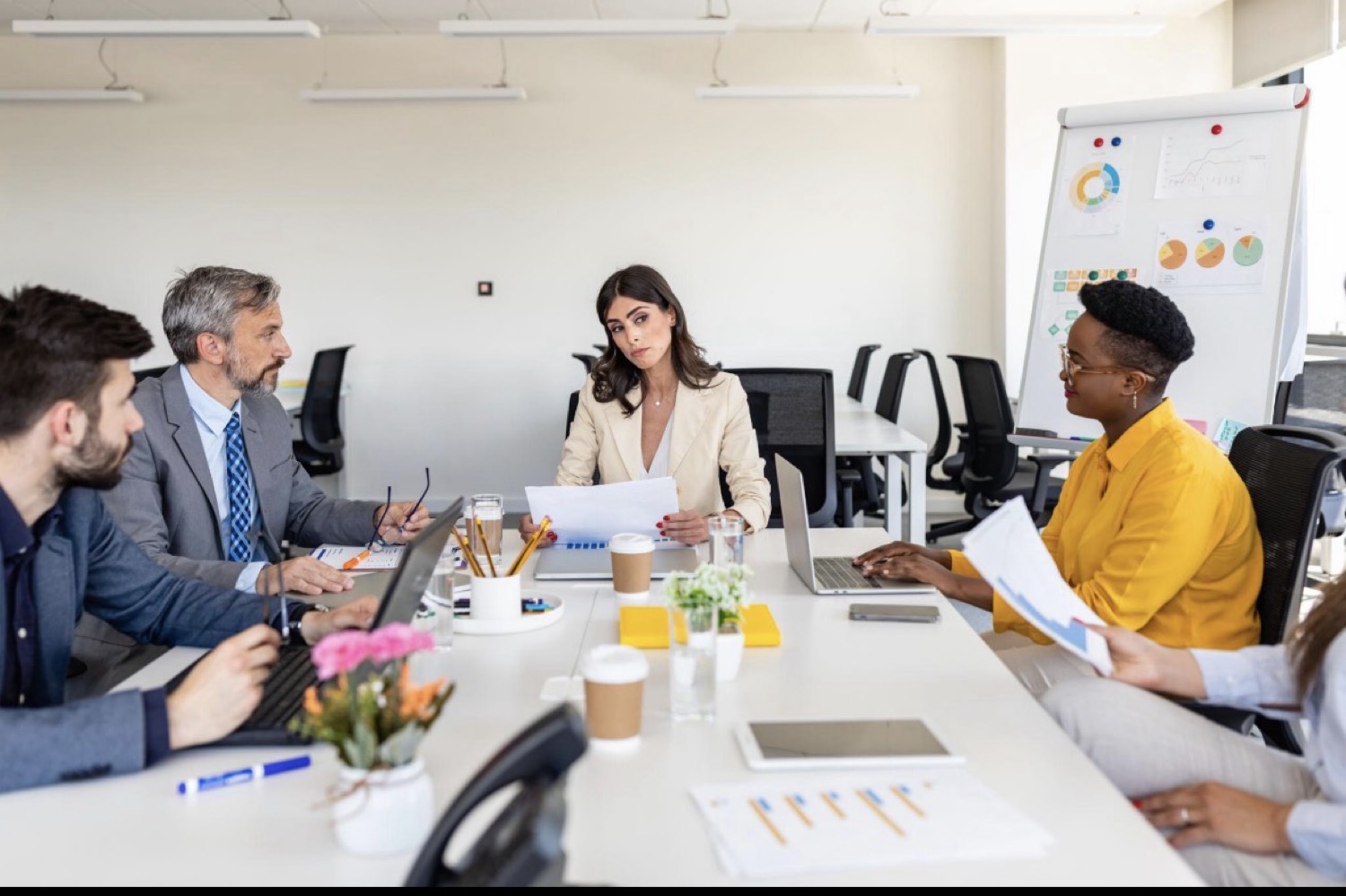 Professional business team meeting